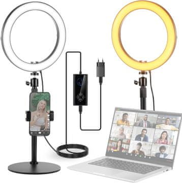 Neewer NEEWER 10" LED Ring luč z USB in držalom za telefon