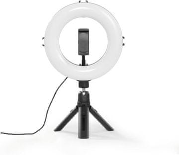Hama Hama LED Ringlight s stativom za mobilni telefon, 8" (21 cm)