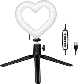 LogiLink Logilink AA0155 LED obročno stojalo v obliki srca, 96 LED