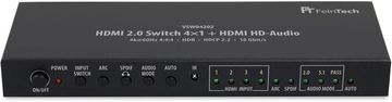 slomart FeinTech VSW04202 HDMI stikalo 4:1 s 4K 60Hz, avdio izdvajanjem in IR daljincem