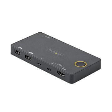 Startech StarTech 2-portni hibridni USB-C in HDMI KVM stikalo, 4K 60Hz, napajanje preko USB