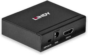 Lindy LINDY HDMI 4K razdelilnik, 2-portni, 2160p30 - Kompakten