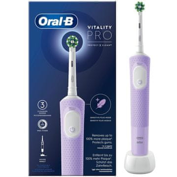 Northix Električna zobna ščetka Vitality Pro Lilac CA HBOX