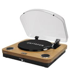 AIWA AIWA GBTUR-200WD Hi-Fi gramofon, USB/SD, imitacija lesa
