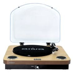 AIWA AIWA GBTUR-200WD Hi-Fi gramofon, USB/SD, imitacija lesa