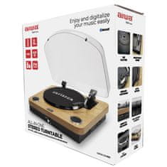 AIWA AIWA GBTUR-200WD Hi-Fi gramofon, USB/SD, imitacija lesa