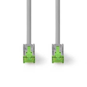 Nedis Omrežni kabel Cat 8.1 | S/FTP | RJ45 Moški | RJ45 Moški | 15,0 m | Okrogla | LSZH | Siva | Oznaka