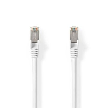 Nedis Omrežni kabel Cat 8.1 | S/FTP | RJ45 Moški | RJ45 Moški | 0,25 m | Okrogla | LSZH | Bela | Oznaka