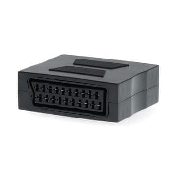Nedis SCART adapter | SCART ženski | SCART ženski | Ponikljano | Naravnost | ABS | Črna | 1 kos | Škatla