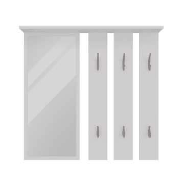 Topeshop Opalni obešalnik OPAL WHITE