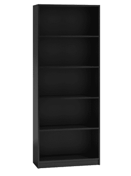 Topeshop Knjižna omara Onyx R60 ČRNE barve