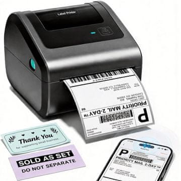 Phomemo Phomemo Bluetooth D450BT etiketni tiskalnik, 4x6 palcev, DHL