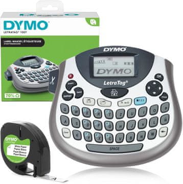 Dymo DYMO LetraTag LT-100T etiketirnik s QWERTZ tipkovnico, srebrn