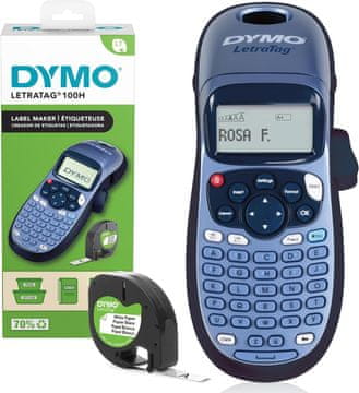Dymo DYMO LetraTag LT-100H etiketirnik z ABC tipkovnico, moder