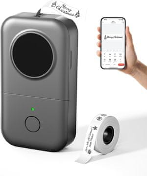 Phomemo Phomemo D30 Bluetooth etiketirni tiskalnik, siv