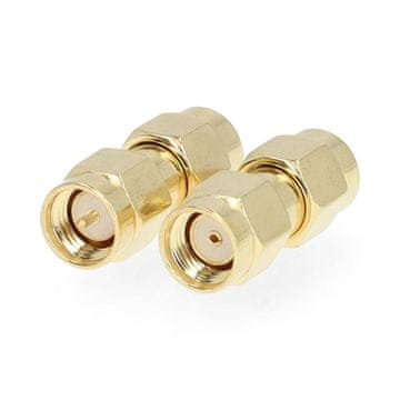 Nedis Adapter SMA | SMA Moška obratna polarnost | SMA moški | Pozlačeno | 50 ohmov | Naravnost | Baker | Zlato | 2 kosa | Škatla