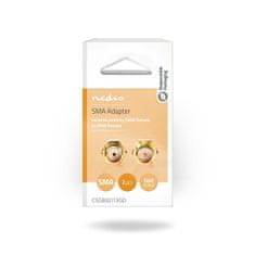 Nedis Adapter SMA | SMA Ženska obratna polarnost | SMA Ženska | Pozlačeno | 50 ohmov | Naravnost | Baker | Zlato | 2 kosa | Škatla