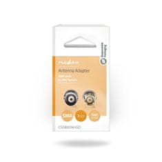 Nedis Adapter SMA | SMA moški | BNC ženski | Pozlačeno | 50 ohmov | Naravnost | Baker | Zlato | 2 kosa | Škatla