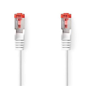 Nedis Omrežni kabel CAT6 | RJ45 Moški | RJ45 Moški | S/FTP | 0,50 m | Okrogla | LSZH | Bela | Oznaka
