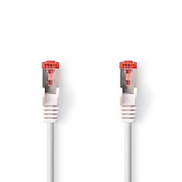 Nedis Omrežni kabel CAT6 | RJ45 Moški | RJ45 Moški | S/FTP | 1,50 m | Okrogla | LSZH | Bela | Oznaka