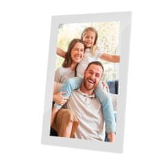 Agfaphoto APF1000WIFIGLWH dig. fotto okvir, 25,65 cm (10,1"), WI-Fi, steklo, bel