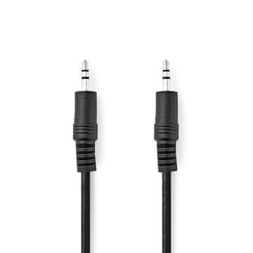 Nedis Stereo avdio kabel | 3,5 mm moški | 3,5 mm moški | Ponikljano | 1,50 m | Okrogla | Črna | Oznaka