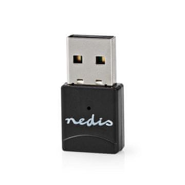 Nedis Omrežni ključ | Wi-Fi | AC600 | 2,4/5 GHz (dvopasovni) | USB2.0 | Skupna hitrost Wi-Fi: 600 Mbps | Windows 10 / Windows 11 / Windows 8