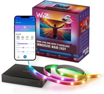 WiZ WiZ HDMI Sync Box z RGBIC LED trakom za TV