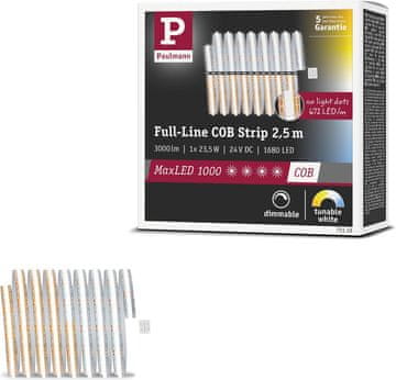 Paulmann Paulmann MaxLED 1000 COB LED trak 2.5m, nastavljiva bela, 1200lm/m
