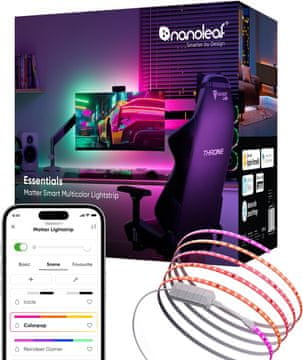 Nanoleaf Nanoleaf Matter WLAN Gradient LED trak 5m, Music Sync