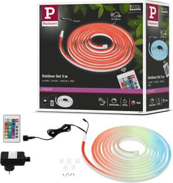 Paulmann Paulmann SimpLED Outdoor 5m LED trak, IP65 RGB, zatemljiv