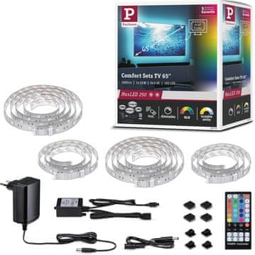 Paulmann Paulmann MaxLED 250 TV LED trak set, 65", RGBW+, zatemljiv