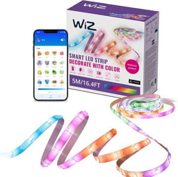 WiZ WiZ RGBIC LED trak 5m, dinamični efekti, WiFi