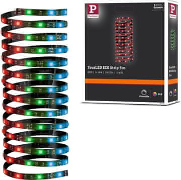 Paulmann Paulmann YourLED ECO Stripe 5m RGB 12V LED trak, črn