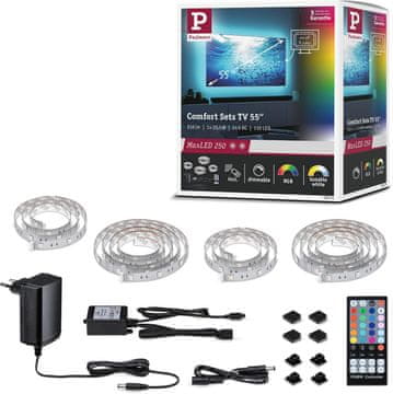 Paulmann Paulmann MaxLED 250 TV Comfort LED trak set, 3,6m, RGBW, 20,5W