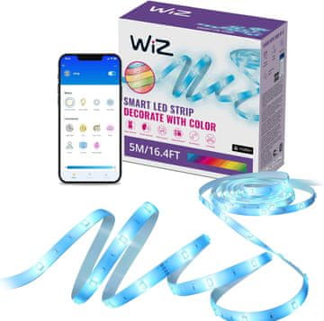 WiZ WiZ RGB LED trak 5m, prilagodljiv, 16M barv + bela, Wi-Fi