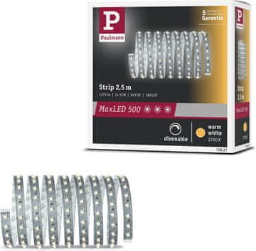 Paulmann Paulmann MaxLED 500 LED trak 2,5m, 17,5W, toplo bela (2700K), srebrn