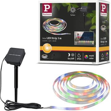 Paulmann Paulmann Solar LED trak 3m RGBY, senzor mraka, baterija, IP44