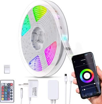 B.K. Licht B.K.Licht pametni LED trak 5m, RGB, upravljanje preko aplikacije in glasu