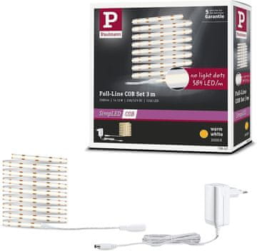 Paulmann Paulmann SimpLED Full-Line COB LED trak 3m, 3000K, 11W, bela