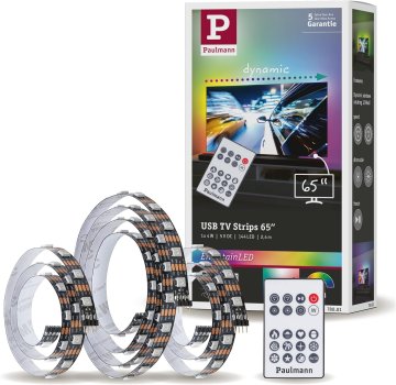 Paulmann Paulmann MaxLED TV trak USB, 2.4m, RGB Dynamic Rainbow, zatemnljiv