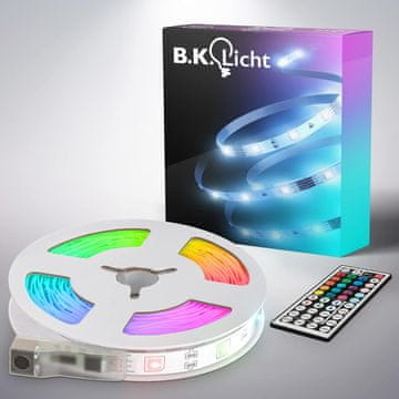 B.K. Licht B.K.Licht USB LED trak 5m, RGB, zatemnljiv, samolepljiv