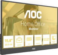 AOC AOC 16T20E2 Prenosni USB Hub Monitor 16" FHD