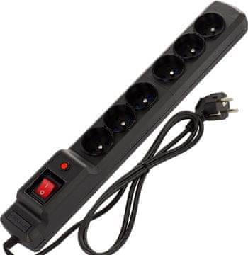 Armac ARMAC Surge Protector Multi M6 razdelilna letev 6 vtičnic, 10m kabel