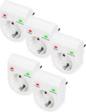 Digitus DIGITUS komplet 5 kos pretaponalnih adapterjev, max. 13.500 A
