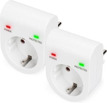 Digitus DIGITUS adapter z zaščito pred napetostjo, set 2 kos, max 13.500A
