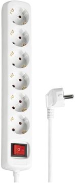 Hama Hama razdelilnik z 6 vtičnicami, stikalom in 1,4m kablom (3680W)