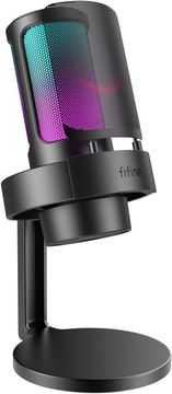 Fifine FIFINE USB Gaming mikrofon za PC/PS4/PS5/Mac z RGB