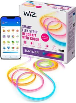 WiZ WiZ Neon Flex LED trak, 5m, nastavljiva bela in barvna, zatemnljiv