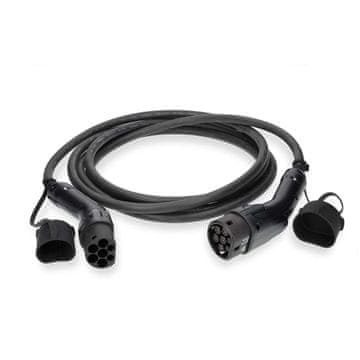 Nedis Kabel za električna vozila | Vrsta kabla 2 | 32 A | 22000 W | 3-faze | 5,00 m | Črna | Darilna škatla